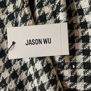NWT JASON WU 2 piece houndstooth cropped jacket with matching shell underneath
